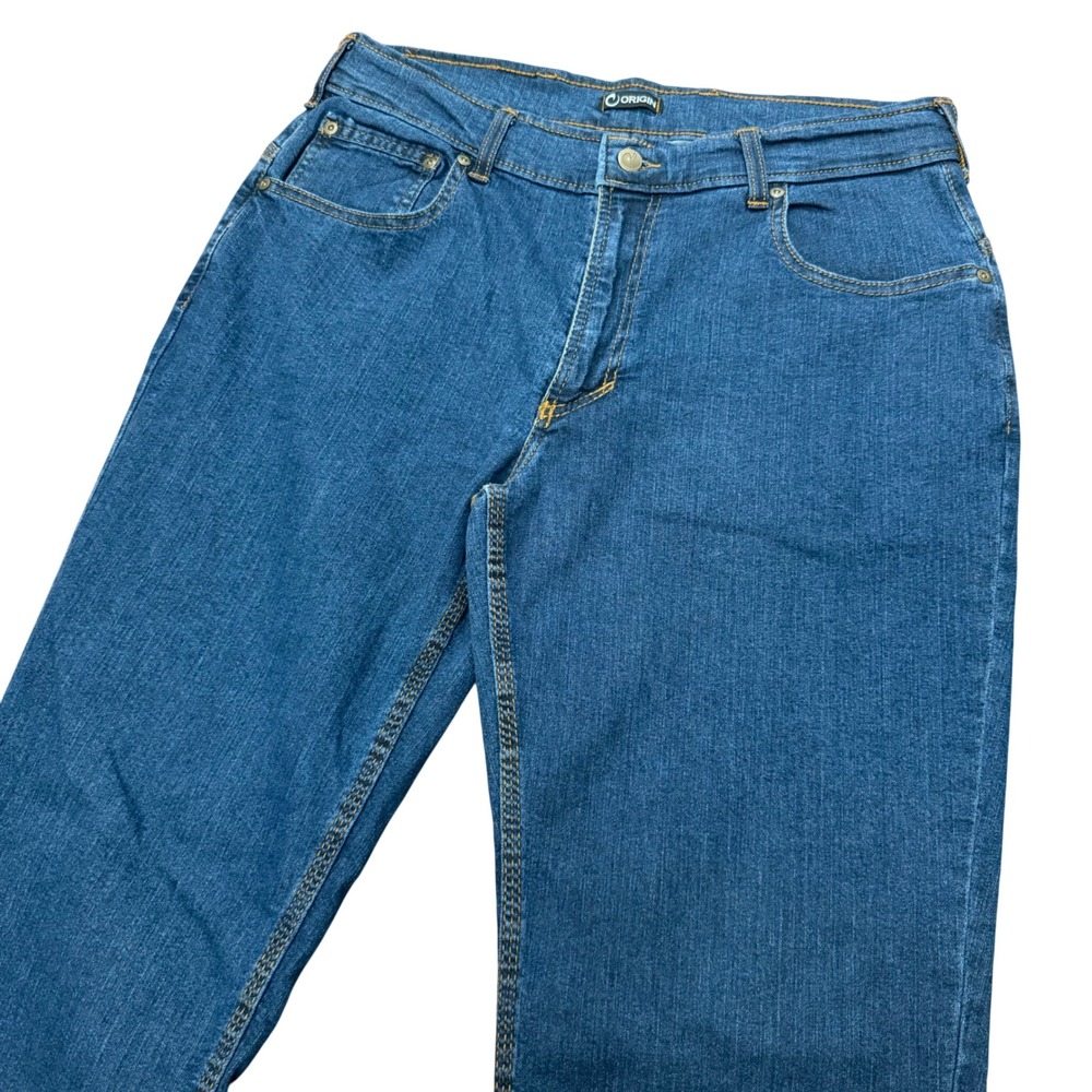 Origin Delta‎ 68 Jeans Mens 34 Blue Performance Woven Denim Made in USA Stretch